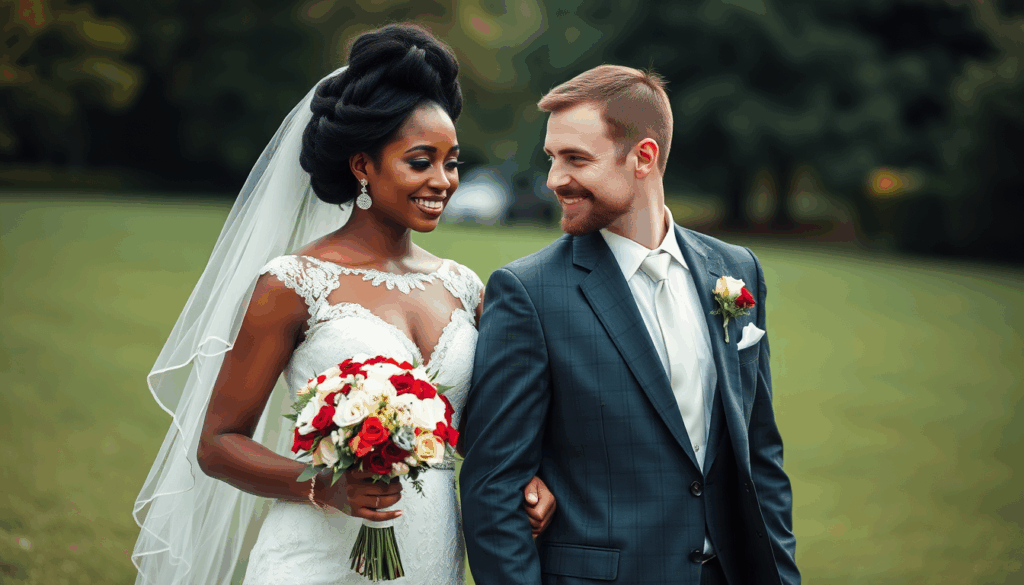 Ghanaisch-deutsches Paar feiert Hochzeit in Dänemark