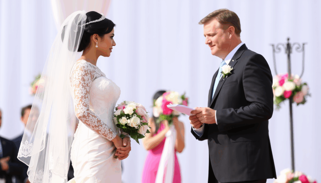 Kambodschanisch-deutsches Paar vor Hochzeitsplanung